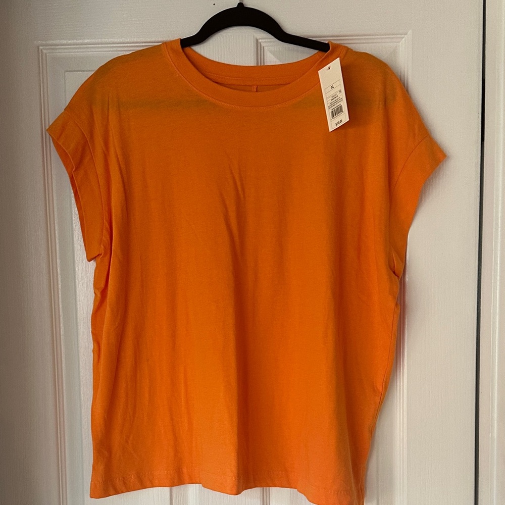 a new day Bright Orange Short Sleeve Tee